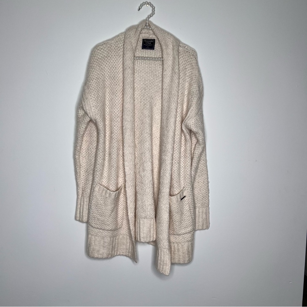 Abercrombie & Fitch Cozy Open Front Long Line Cardigan